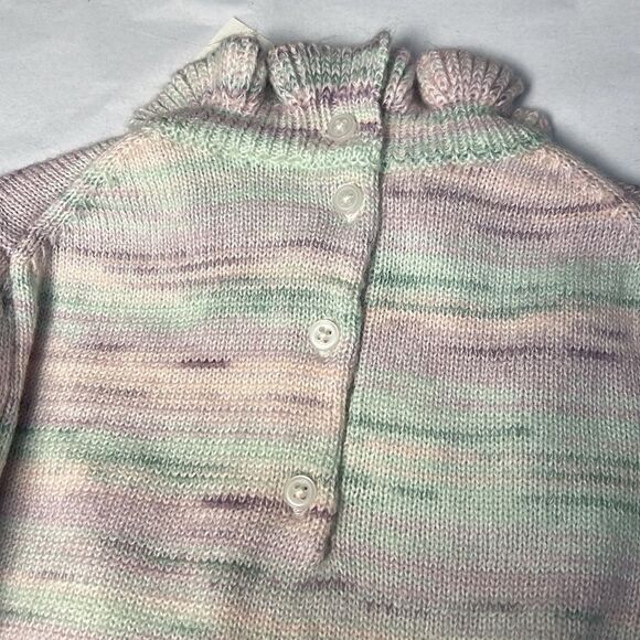 Janie and Jack 100047407 Girl Lavender Marled Peplum Ruffle Sweater NWT - Picture 10 of 11